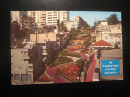 SAN FRANCISCO California Lombard Street Cancel 1974 To Braunschweig Germany Postcard USA - San Francisco