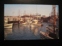 SAN FRANCISCO California Fisherman Wharf Fishing Boats Cancel 1957 To Sweden Postcard USA - San Francisco