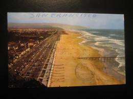 SAN FRANCISCO California Ocean Beach Cancel 1964 To Sweden Postcard USA - San Francisco