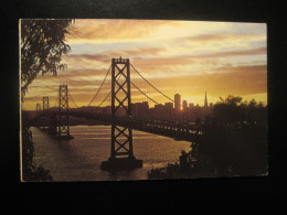 SAN FRANCISCO California Golden Gate Bridge Cancel SAN RAFAEL 1978 To Sweden Postcard USA - San Francisco