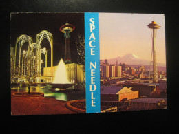 SEATTLE Washington Space Needle Cancel RENTON 1968 To Sweden Postcard USA - Seattle