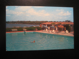 SOUTHAMPTON Long Island New York Swimming Pool Club Cancel 1968 To Sweden Postcard USA - Long Island