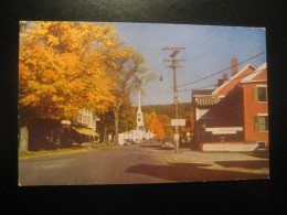 STOWE Vermont Main Street Postcard USA - Sonstige & Ohne Zuordnung