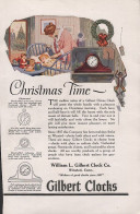 Gilbert Clocks Christmas Time Radium Dials 1921 Réveil - Advertising (Photo) - Oggetti