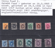 ÄGYPTEN - EGY-PT - EGYPTIAN - EGITTO -  MONARCHIE-  KÖNIG FUAD  - PORTRÄT 1923 GESTEMPELT - Used Stamps