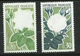 France  N° 1356 Et 1357  Roses  Le Rose Et Le Rouge Quasiment Absents      Neufs  ( *)    B/ TB  Voir Scans Soldes ! ! ! - Ongebruikt