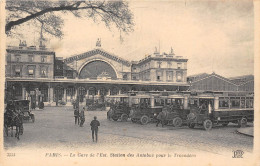 PARIS-75010- LA GARE DE L'EST , STATION DES AUTOBUS POUR LE TROCADERO - Metro, Stations