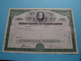 American TELEPHONE And TELEGRAPH Cy - 100 Shares ( N° 64R300038 ) N.Y. 1971 ( See SCANS ) USA ! - A - C