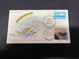 20-10-2023 (4 U 47) Sydney Opera House Celebrate The 50th Anniversary Of Opening (1973 FDC) Opera Opening In 1973 - Danse