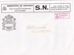 MINISTERIO DE DEFENSA  ALICANTE - Franchigia Militare