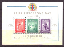 IJsland / Iceland / Island Block 2 MNH ** (1938) - Nuevos