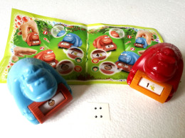 Kinder : MPG-DE-3-5  Maxi-Ei -Inhalte  2008-09 - Gorillarennen + BPZ + Aufkleberfolie - Ü-Ei
