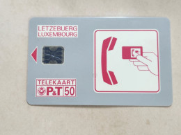 LUXEMBOURG-(SC01_B)-SERVICE 0800-(2)-(33791)-(50units)-(1.7.91)(tirage-63.300)-used Card - Luxembourg