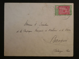 DD12 CAMEROUN BELLE  LETTRE ASSEZ RARE 1936 PETIT BUREAU  BONZABERI   A  BANGUI  +++  + - Storia Postale