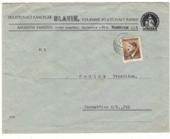 Tchècoslovaquie - Bohème & Moravie - Lettre De 1943 ° - GF - Oblit Jaromerice - Exp Vers Jaromerice - Hitler - - Briefe U. Dokumente