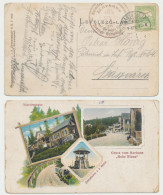 Hohe Rinne Local Post Hungary Now Romania Out-of-season April 1913 Postcard With Special Cancellation Of The Resort - Transilvania