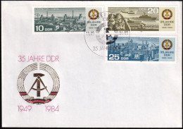 DDR 1984 Mi-Nr. 2893/95 FDC - 1981-1990