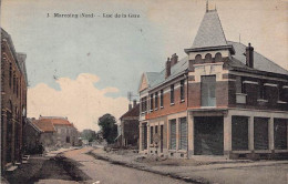 CPA 59 NORD MARCOING RUE DE LA GARE 1924  DOS DIVISE ECRIT - Marcoing