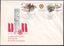 DDR 1986 Mi-Nr. 3028/29 FDC - 1981-1990