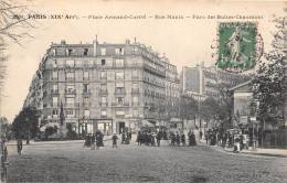 PARIS-75019- PLACE ARMAND-CARREL- RUE MANIN , PARC DES BUTTES-CHAUMONT - Paris (19)