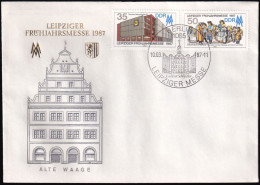 DDR 1987 Mi-Nr. 3080/81 FDC - 1981-1990