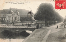 Quimper * Vue Sur L'odet Au Pont Firmin * Le Théâtre Et Les Boulevards - Quimper