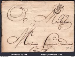 FRANCE MARQUE POSTALE B COURONNÉ DE BORDEAUX DE 1752 - Non Classés