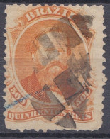 Brésil 1866 N° 41  Empereur Dom Pedro - Papier Vélin Blanc  (J12) - Used Stamps