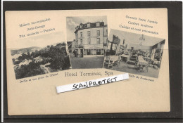 SPA-HOTEL TERMINUS-PENSION-RESTAURANT-AUTO-GARAGE-MULTIVUE-EDIT-URANIA-BERLIN-CARTE VIERGE-VOYEZ LES 2 SCANS-RARE+TOP! - Spa