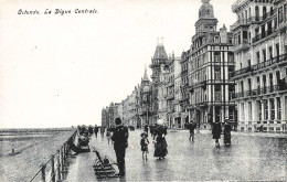 BELGIQUE - Ostende - La Digue Centrale - Animé - Carte Postale Ancienne - Oostende