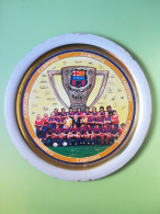 Plato Metalico Conmemorativo Futbol Club Barcelona Campio De Lliga 84 85 - Sonstige & Ohne Zuordnung