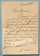 ● L.A.S René Pierre FALCONNIER Comédien - Comédie Française - Bryais à Shangaï - Lettre Autographe 1892 ? - Actors & Comedians