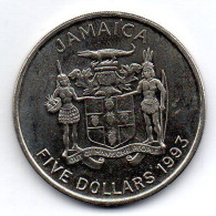 JAMAICA, 5 Dollars, Nickel, Year 1993, KM # 157 - Jamaica