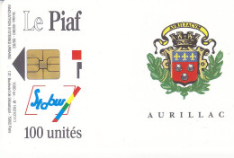 PIAF De AURILLAC 100 Unités 08.1993    1000ex - PIAF Parking Cards