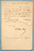 ● L.A.S 1868 Edmond D'ALTON SHEE De Lignières - De Girardin - Comtesse De Prosly - Lettre Autographe Pair De France - Político Y Militar