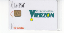 PIAF De VIERZON 50 Unités Date 06.2004    500 Ex Dos Blanc - Tarjetas De Estacionamiento (PIAF)