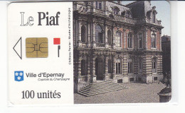 PIAF De De EPERNAY 100 Unités Date 07.1992     1000ex - Cartes De Stationnement, PIAF