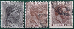 Espagne > Colonies Et Dépendances > Cuba 1883-1888  Roi Alfonso XII  Edifil N°  90_99_102 - Cuba (1874-1898)