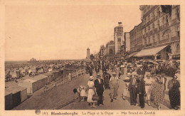 BELGIQUE - Blankenberghe - La Plage Et La Digue - Animé - Carte Postale Ancienne - Blankenberge