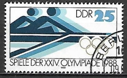 RDA   /   DDR.     1988.     AVIRON      Oblitéré - Aviron