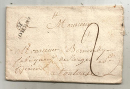 Lettre, Préphilatélie, Précurseurs XIX E Siècle, 1808, 31 LOMBEZ, 3 Scans - 1801-1848: Vorläufer XIX