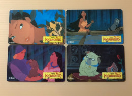 MoneyWorld Asia Disney’s POCAHONTAS, Set Of 4 Mint Cards - Amerivox