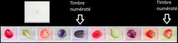 R157**(4800/4809) - Fruits/Fruiten (bande 1 De 10 Timb Dif, Num 2 Chiffres / Band 1 Van 10 Versch Zeg, 2 Cijfers Genum) - Coil Stamps