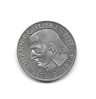 R.F.A. 1964  GEDENKMUNZEN ARGENT FLEUR DE COIN ET POLIERT JOHANN GOTTLIEB FICHTE 2 SCANS - 5 Pfennig