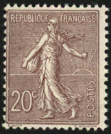 20c Semeuse Ligné (n°131) Neuf **. Cote 195€. Superbe. - 1903-60 Sower - Ligned