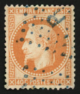 40c (n°31) Obl. Losange R Des REBUTS En Bleu. Trés Rare. Signé BRUN. Superbe. - 1849-1876: Klassik