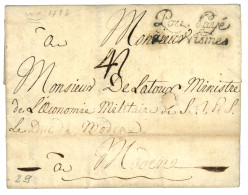 GARD : Port Payé / à Nismes (Lenain 11) Sur Lettre Avec Texte (ss Date) Pour MODENE (DUCHE De PARME). TB. - 1701-1800: Precursors XVIII