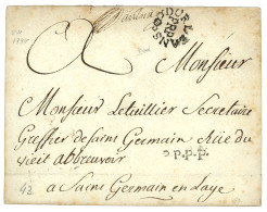 Cachet De De PORT PAYE DORLEANS /PRP (Lenain 15) Sur Enveloppe Sans Texte. Rare. Indice 25. TTB. - 1701-1800: Voorlopers XVIII