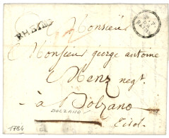 MARNE : 1784 P.P DE REIMS (Lenain 19) + RHEIMS (Lenain 17) Lettre Avec Texte Pour BOLZANO TIROL. TTB. - 1701-1800: Precursors XVIII