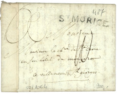 ORNE : 1785 St MORICE (Lenain 1) Sur Lettre Avec Texte Daté "PETITEVILLE". Indice 19. Superbe. - 1701-1800: Vorläufer XVIII